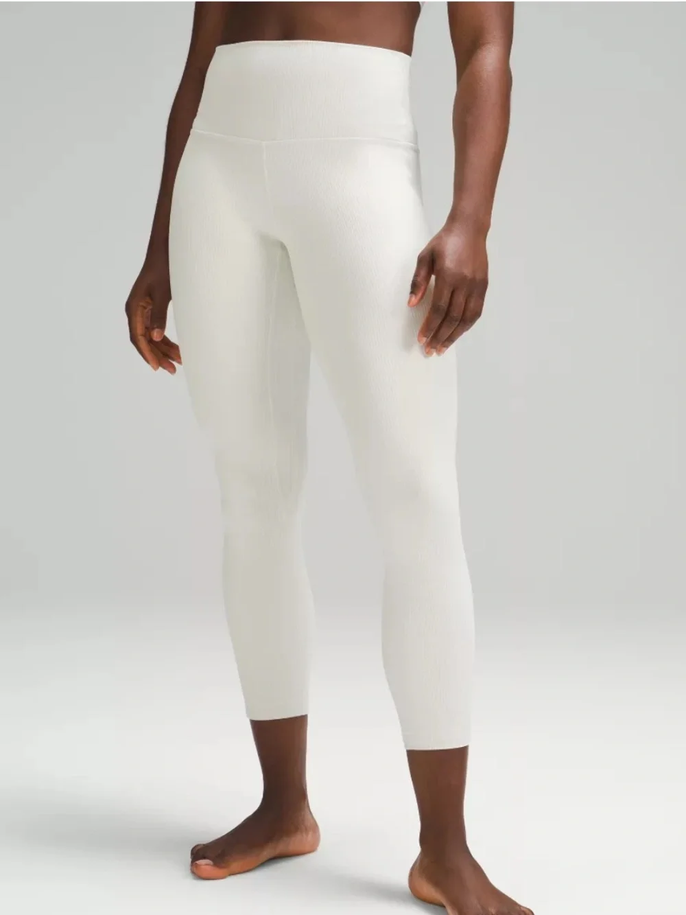 lululemon Align™ High-Rise Ribbed Legging 25” - Cream
